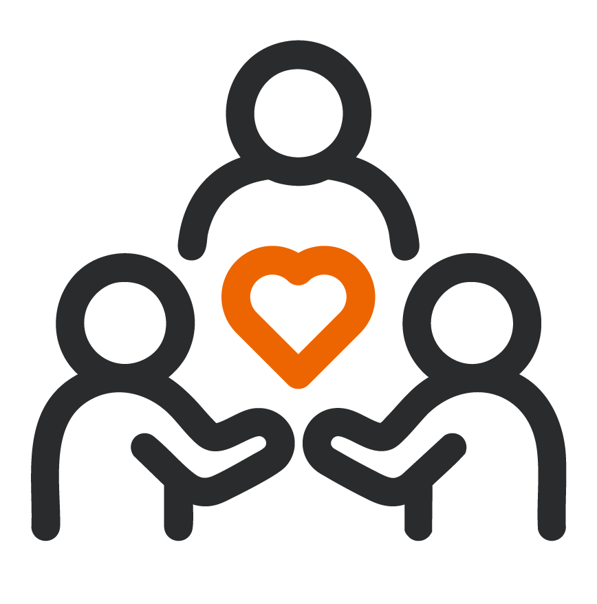 Teamarbeit und Weiterentwicklung Icon